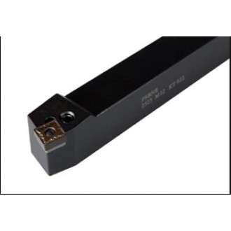 porta inserto para inserto cuadrado de gran porte para desbaste exterior 25x25mm, para inserto  triangular de 12mm de lado, marca Korloy